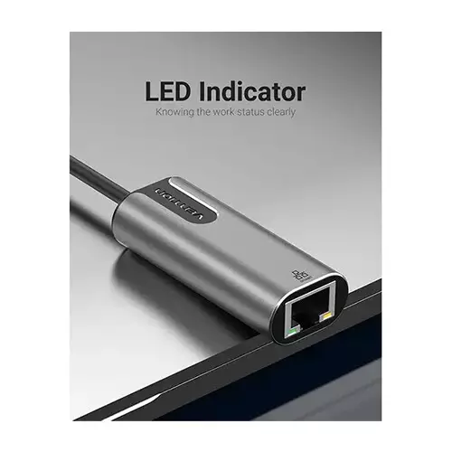 Vention CEWHB 15cm USB 3.0 Type-A to Gigabit Ethernet Adapter - 1