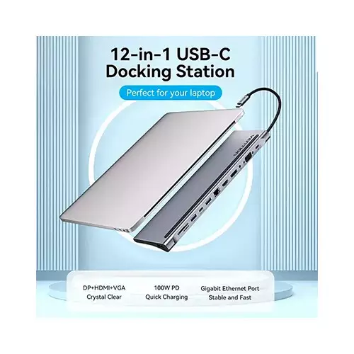 VENTION THSHC multi-function 12-in-1 USB-C Docking Station-gallery-1