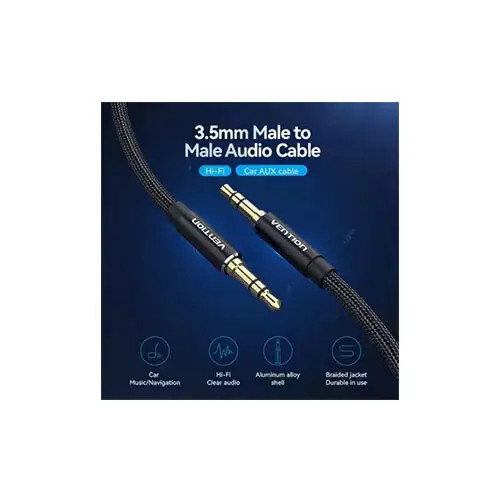 Vention BAWBG Cotton Braided 3.5mm Male 1.5M Audio Cable - 1