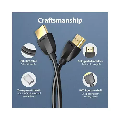 Vention AAIBG 1.5M 4K Ultra HD Portable HDMI Cable - 2