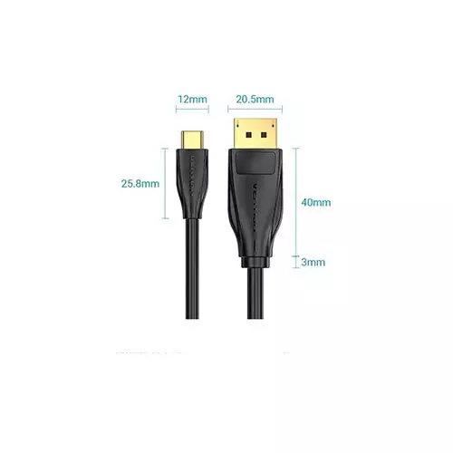 Vention CGYBG USB Type-C Male to DP Male 1.5 Meter Cable-gallery-2