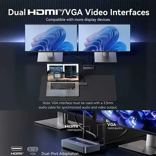 Vention ADTH0 Enterprise-Grade Wireless HDMI Transmitter and Receiver - 1