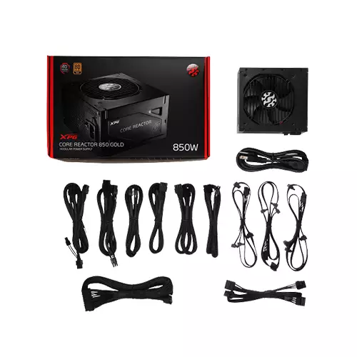 ADATA XPG CORE REACTOR 850WATT 80 PLUS GOLD CERTIFIED FULLY MODULAR POWER SUPPLY-gallery-3