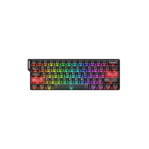 DAREU COOL 60 8000Hz Hot Swappable Ice Blade Magnetic Switch Mechanical Keyboard (Black Transparent)