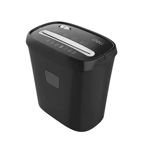 Deli E9947 8 Sheet Black Paper Shredder-gallery-1