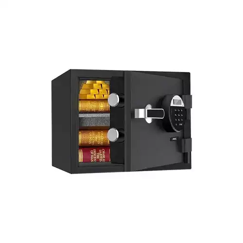 Deli ET580 Black Digital Safe Box (Fireproof)