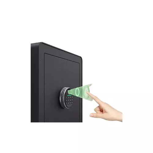 Deli ET631 Fingerprint Password Safe Box (Black)-gallery-1