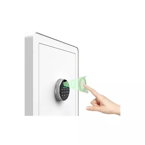 Deli ET634 Fingerprint Password Safe Box (White)-1