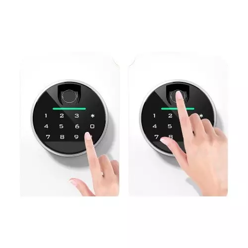 Deli ET634 Fingerprint Password Safe Box (White)-2
