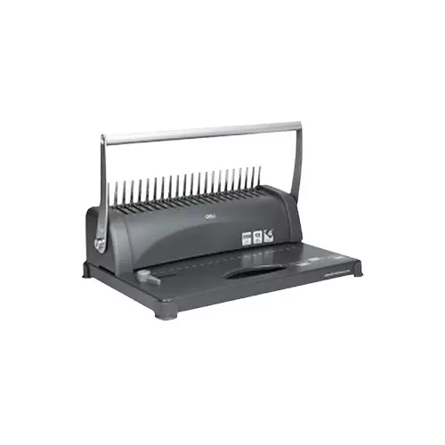Deli E3871 350 Sheets 21-HOLE Steel Comb Spiral Binding Machine