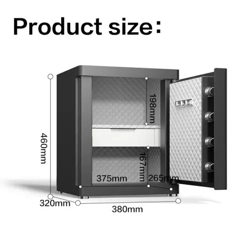 Deli ET593 Automatic Door Digital Safe Box-5