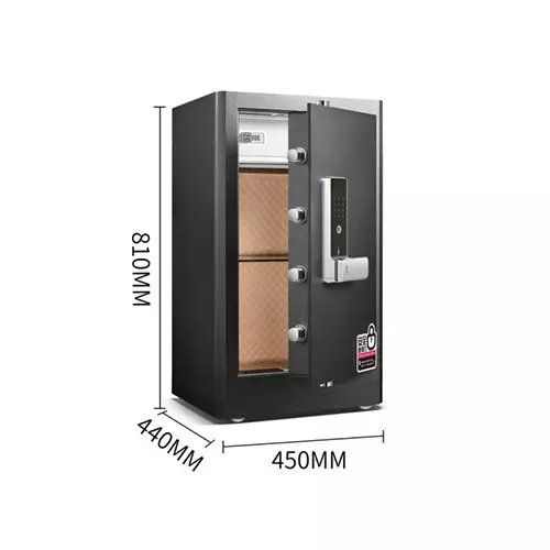 Deli 4117G Fingerprint & Digital Safe Box with Locker-gallery-4