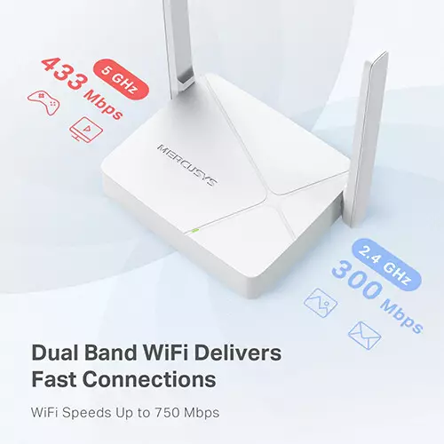 Mercusys MR20 V2 AC750 Dual-Band WiFi Wi-Fi 5 Router-gallery-4