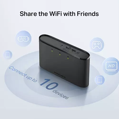 Mercusys MT110 4G LTE 150 Mbps Mobile Wi-Fi Pocket Router - 4