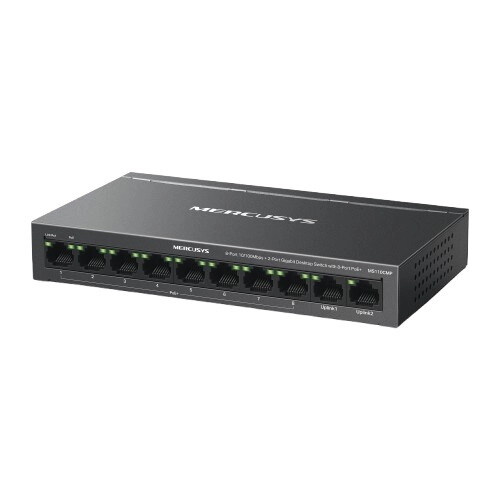 MERCUSYS MS110CMP 8-Port 10/100Mbps + 2-Port Gigabit Desktop Switch - 1