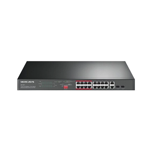 MERCUSYS MS118CP 16-Port 10 100Mbps PoE Gigabit Rackmount Switch