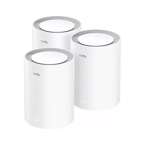 Cudy M3000 3-Pack AX3000 2.5G Dual Band Wi-Fi 6 Mesh Router (White)