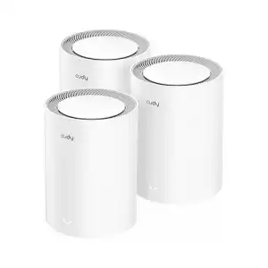 Cudy M3000 3-Pack AX3000 2.5G Dual Band Wi-Fi 6 Mesh Router (White)