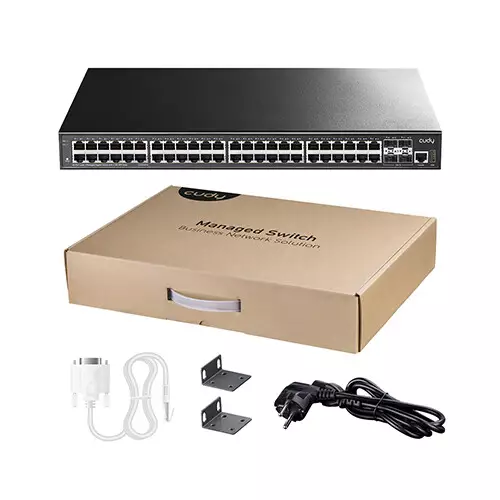 Cudy GS5048S4 48-GbE 4-SFP+ L3 Managed Gigabit Network Switch-gallery-3