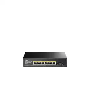 CUDY GS1008PS2- 8-Port Gigabit PoE+ Switch with 2 Gigabit SFP Slots