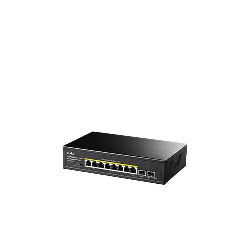 CUDY GS1008PS2- 8-Port Gigabit PoE+ Switch with 2 Gigabit SFP Slots-gallery-1