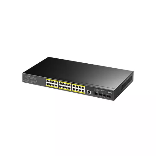 Cudy GS5024PS4 24 Port Gigabit PoE+ L3 Managed Network Switch-gallery-1