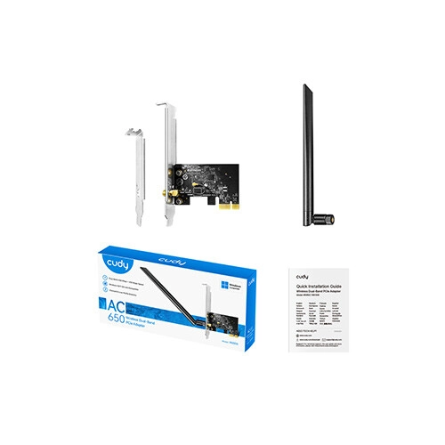 Cudy WE650 AC650 Wireless Dual-Band PCI-E Adapter-gallery-1