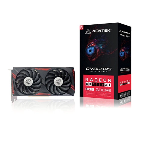 ARKTEK AMD Radeon RX 7600 XT 8GB GDDR6 Graphics Card
