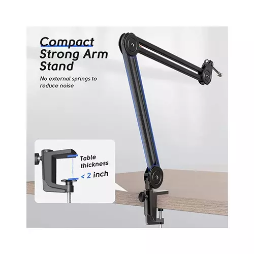 FIFINE BM63 15.5 Inch Boom Microphone Arm Stand - 3