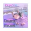 FIFINE AmpliGame H9 3.5mm 7.1 Surround Sound Headset with USB Control Box (Pink)-3