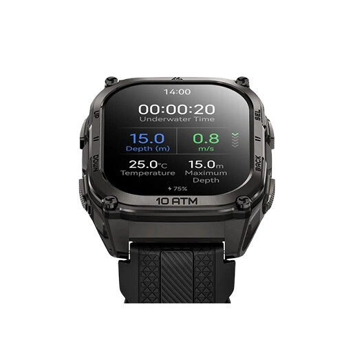 KOSPET TANK M4 1.96 Inch AMOLED Display Smartwatch (Black) - 3