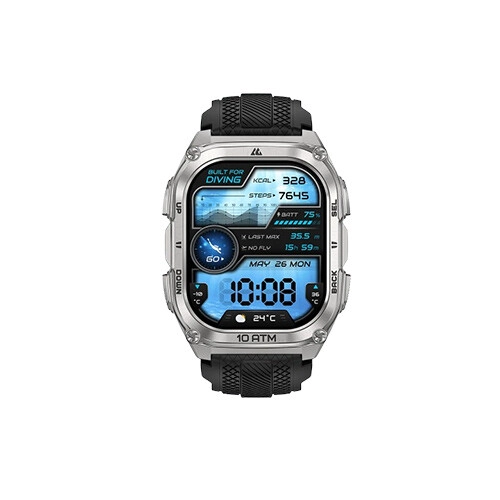 KOSPET TANK M4 1.96 Inch AMOLED Display Smartwatch (Silver) - 1
