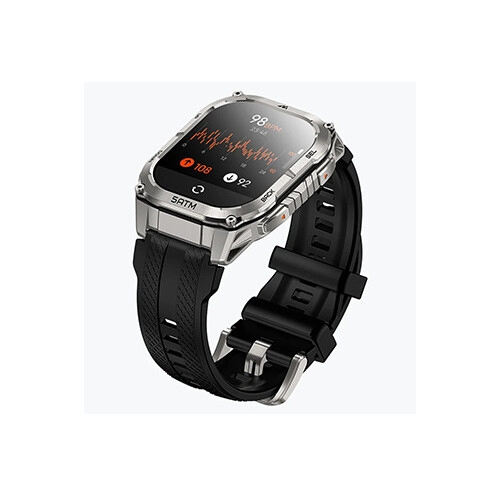 KOSPET TANK M4C 1.96 inch AMOLED 500mAh Smartwatch (Silver) - 2