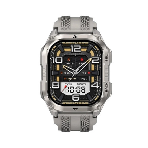 KOSPET Pulse 2 1.96 Inch Amoled Smartwatch (Silver) - 1