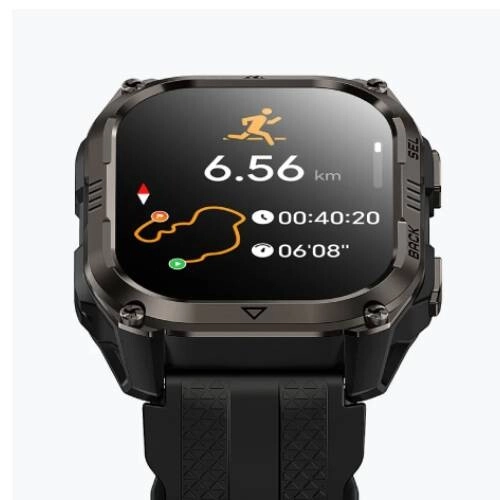 KOSPET PULSE 2 1.96 Inch Black AMOLED Smart Watch - 2