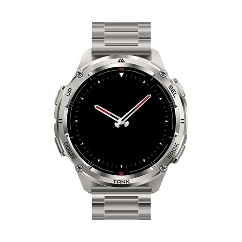 KOSPET TANK T3 ULTRA 2 Silicone + Steel Premium Smartwatch (Silver) - 2