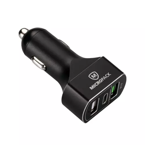 Micropack MCC-335 QC3 Charge Car Charger-Black