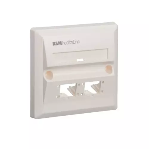 R&M CAT6 2-PORT FACEPLATE