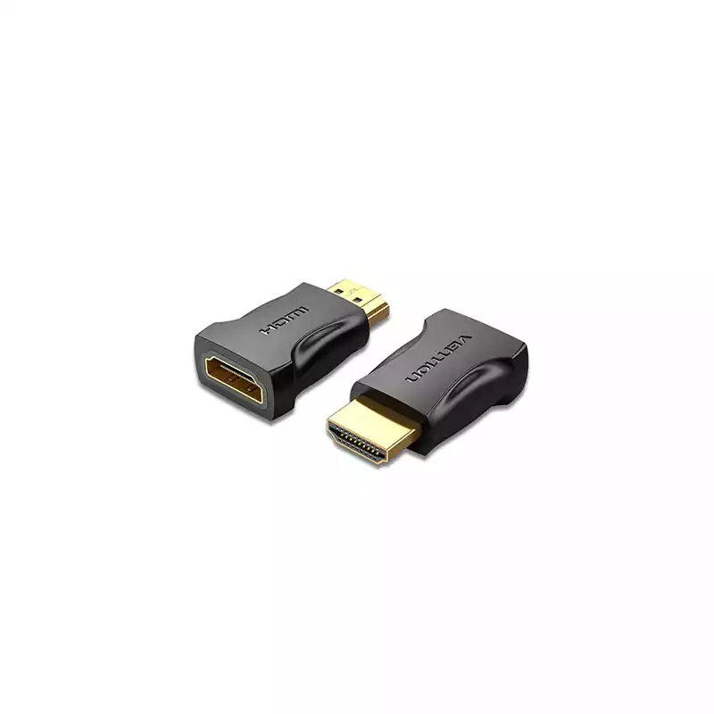 VENTION AIMB0 HDMI MALE TO FEMALE ADAPTER BLACK