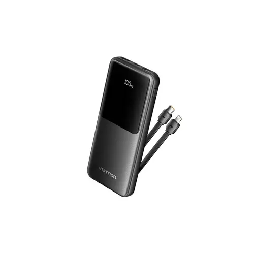 Vention FHOB0 10000mAh Built-in USB-C & Lightning Cables 22.5W Power Bank
