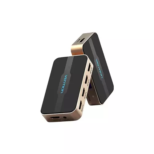 Vention HDMI ACDG0 Female to HDMI Female 5 in 1 out Gold Switcher-1