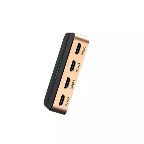 Vention HDMI ACDG0 Female to HDMI Female 5 in 1 out Gold Switcher-2
