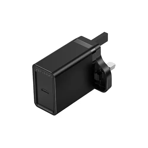 Vention FADB0-UK 1-Port USB-C 20W Charger Black