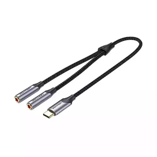 Vention BGNHY Type-C Male to Dual 3.5mm Female Audio Cable