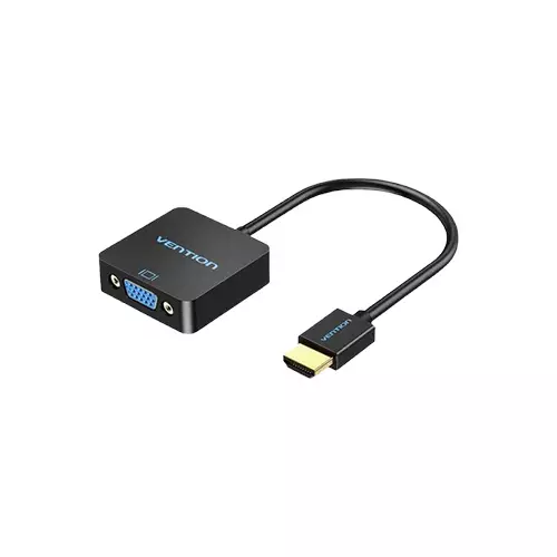 Vention ACPBB 0.15 Meter HDMI Male to VGA Female Black Converter - 1