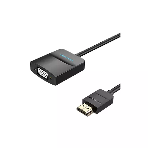 Vention 42154 0.15m HDMI To VGA Black Converter - 1
