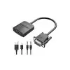 Vention ACNBB VGA Male to HDMI, 3.5mm Audio & Micro USB Female Converter (Black)-2