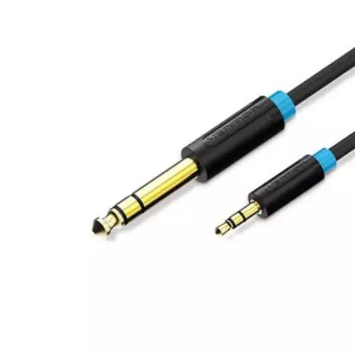 VENTION BABBI 6.5mm Male to 3.5mm Male Audio Cable 3M Black - 1