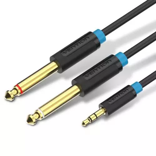 Vention BACBI 3.5mm Male to 2x6.3mm Male Audio Converter Cable 3.0M