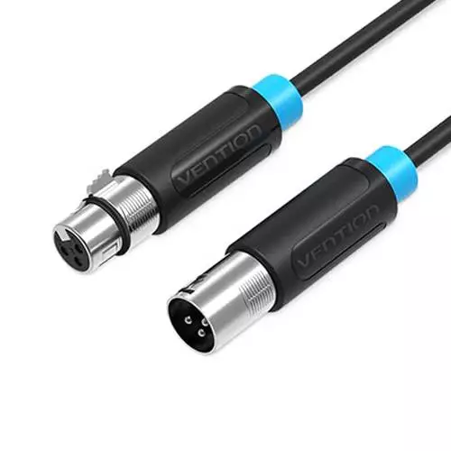 VENTION BBFBL XLR Audio Extension Cable 10M Black